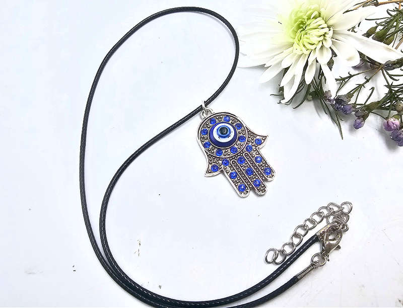 Hamsa Hand Evil Eye Necklace