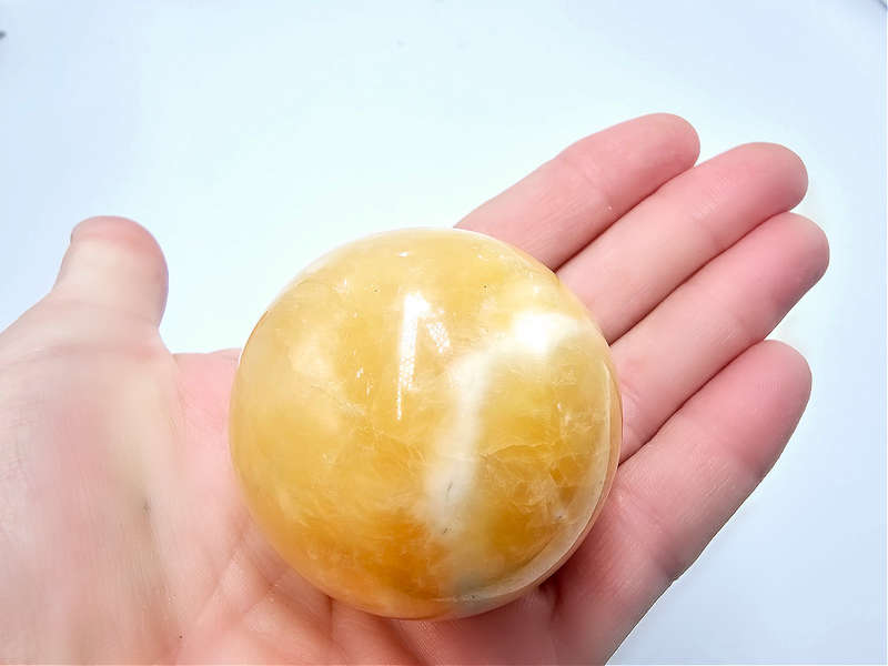 Honey Aragonite Sphere (175-185g)