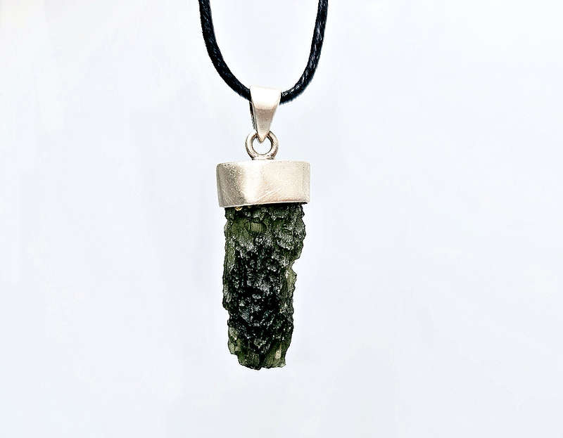 Moldavite Pendant B 7g (925 Silver)