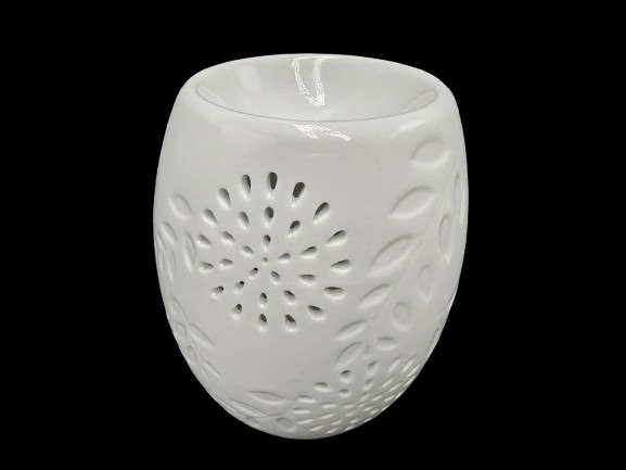 Oil Burner Ceramic Flower Burst (12cm)