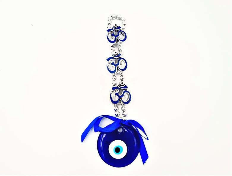 Glass Evil Eye &amp; Om Sign (26cm)