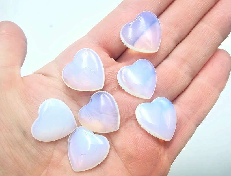 Opalite Heart Flat (2cm)
