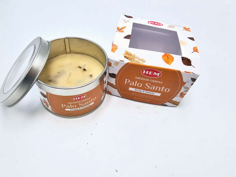 Hem Palo Santo Smudge Candle In A Tin (90grm)