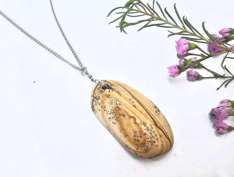 Picture Jasper Necklace (Dendritic Markings)