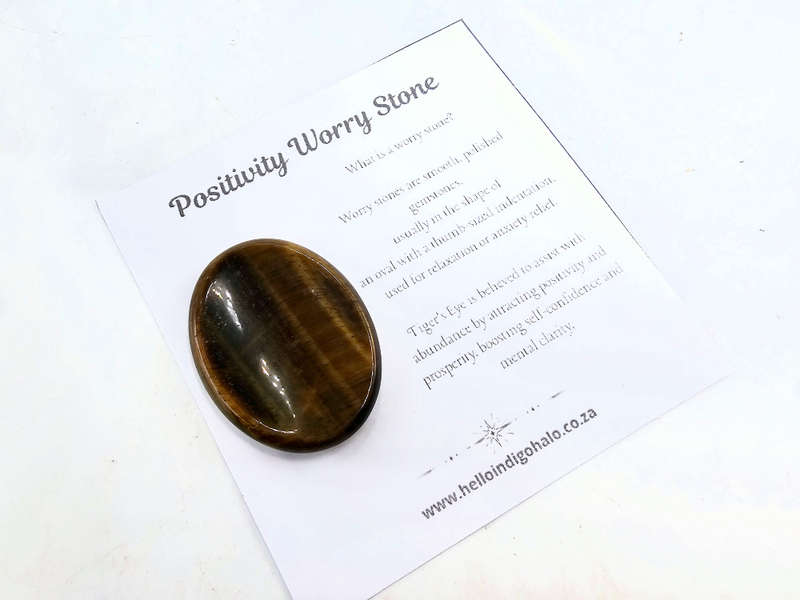 Worry Stone Positivity (Tigers Eye)