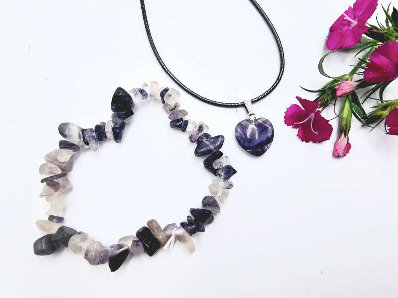 Rainbow Fluorite Jewellery Gift Set (Manifesting)