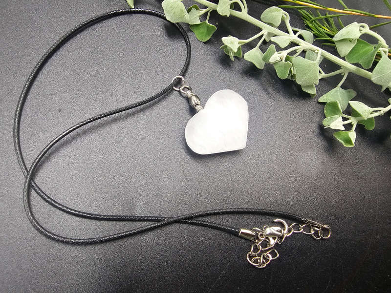 Selenite Heart Necklace