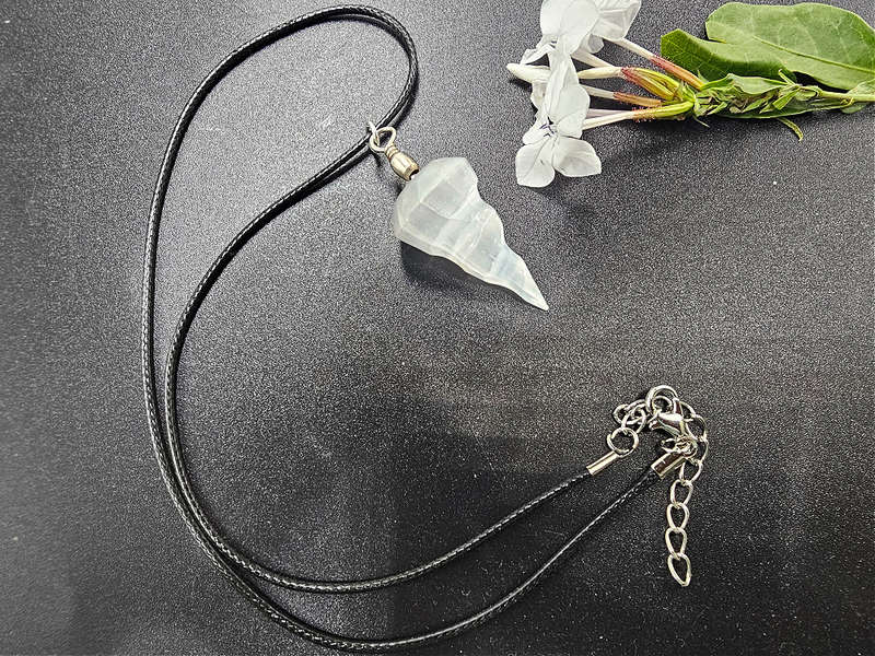 Selenite Spiral Necklace