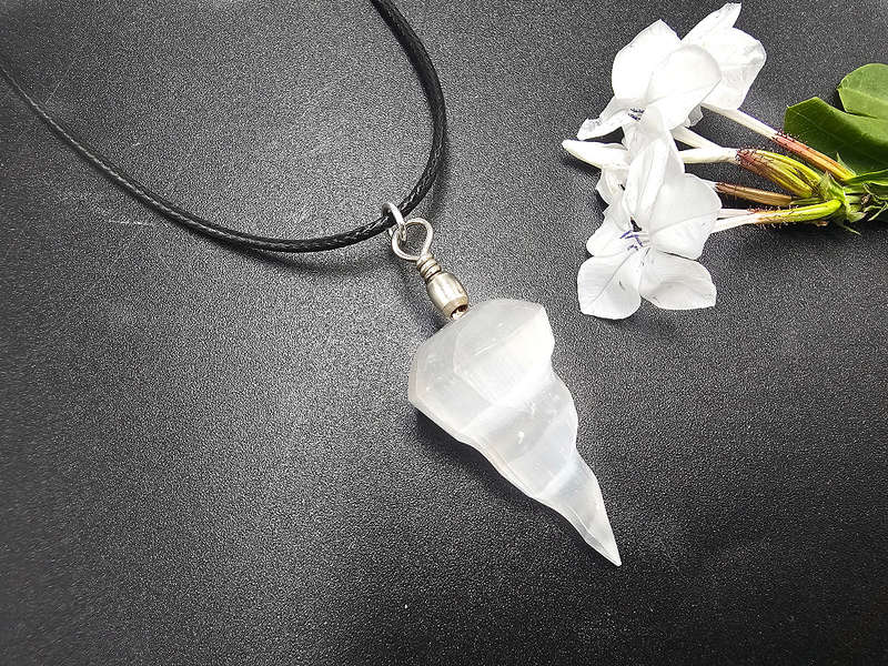 Selenite Spiral Necklace