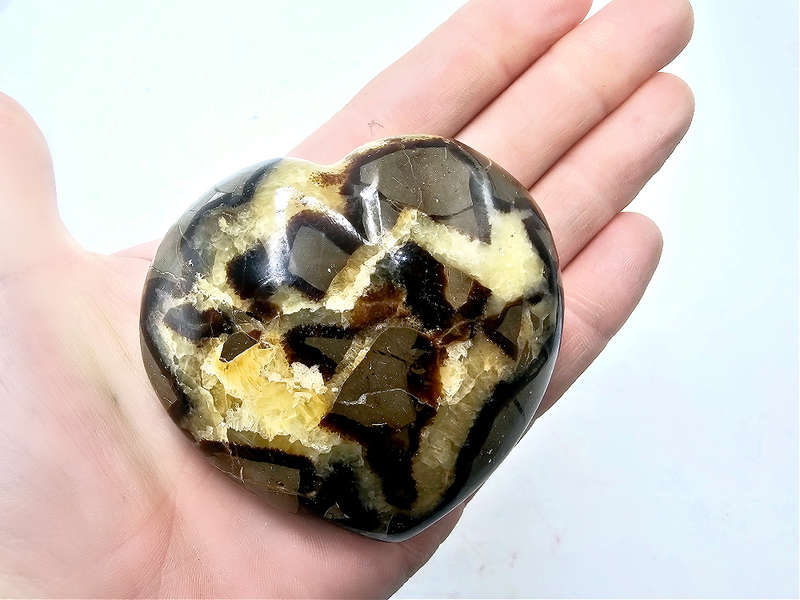 Septarian Polished Heart A (226g)