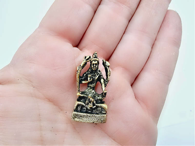 Small Brass Ornament - Shiva (3cm)