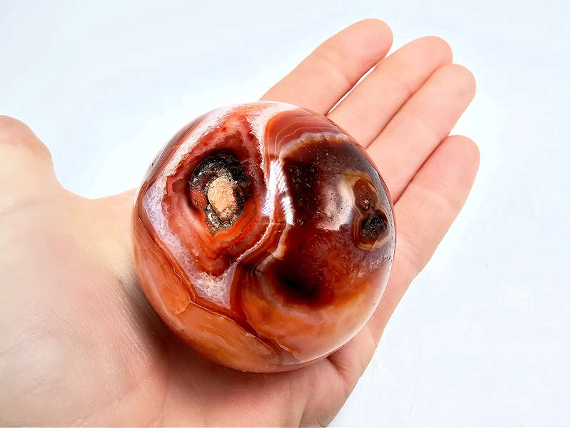 Carnelian Agate Sphere A (366g) Vugs
