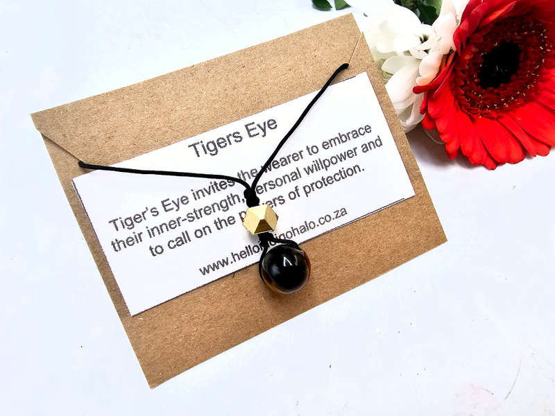 Tigers Eye Choker Sphere Necklace (10mm)