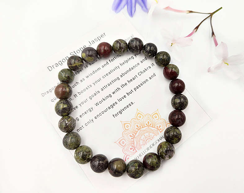 Dragon Stone Bangle (8mm)