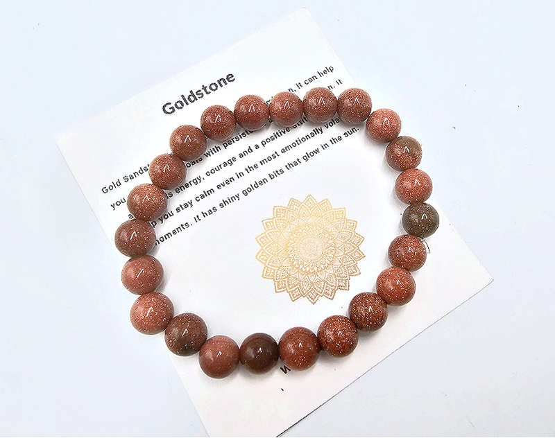 Goldstone Bangle (8mm)