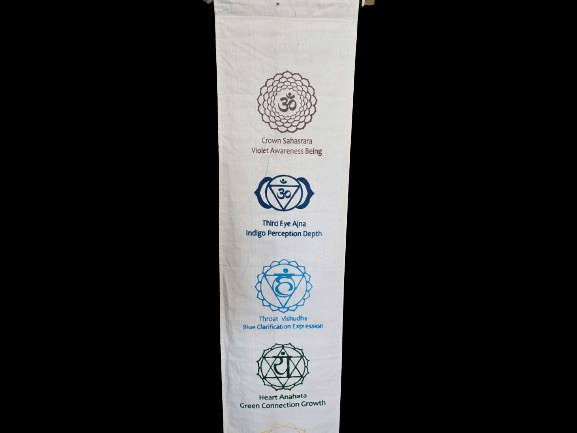 Chakra Banner White (1M)