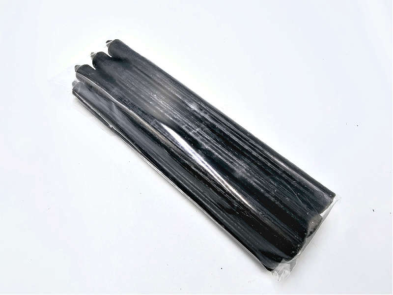 Black Candles Solid 25cm - Pack of 6 (Protection)