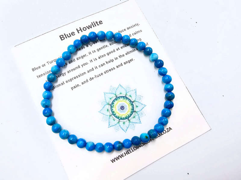 Blue Howlite Bangle (4mm)