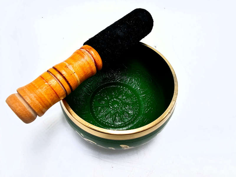 Singing Bowl Brass Green (X-Small)