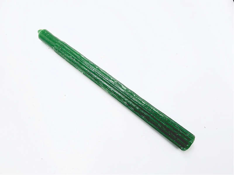Green Candles Solid 25cm- Pack of 6 (Luck)