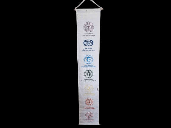 Chakra Banner White (1M)