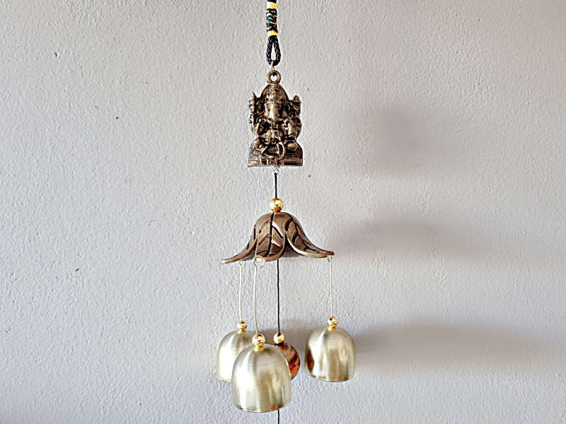 Ganesh Elephant Pagoda &amp; Bell Wind Chime