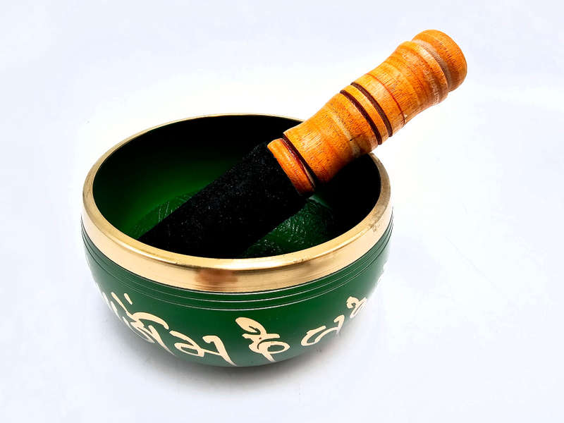 Singing Bowl Brass Green (X-Small)