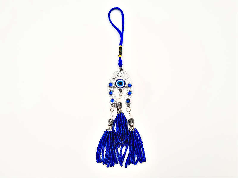 Horse Shoe Hanging Talisman With Evil Eye