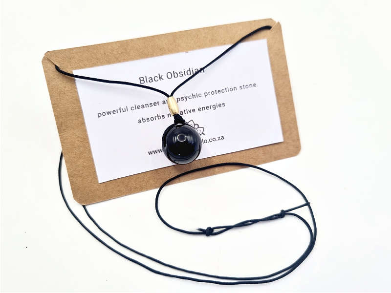 Black Obsidian Choker Sphere Necklace (10mm)