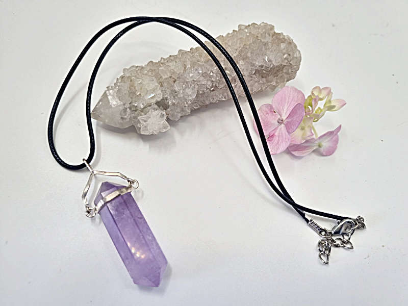 Amethyst Point Necklace Swivel