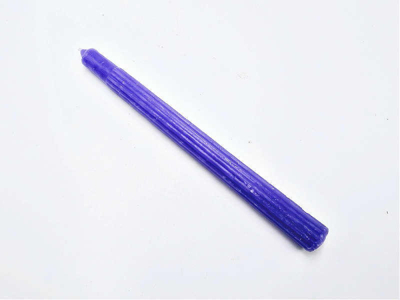 Purple Candles Solid 25cm - Pack of 6 (Spirituality)