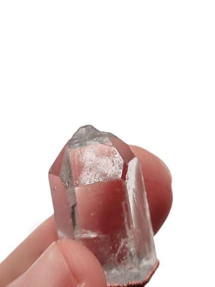Clear Quartz Rough Record Keepers Copper Pendant B