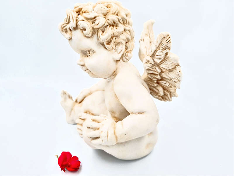 Sitting Baby Angel Statue (20cm)