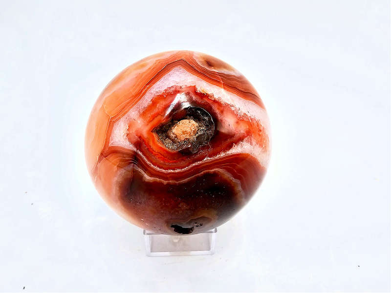 Carnelian Agate Sphere A (366g) Vugs