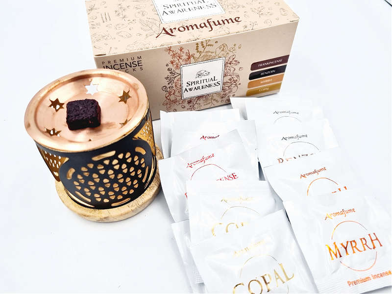 Aromafume Incense Brick Burners Spiritual Awareness Gift Set