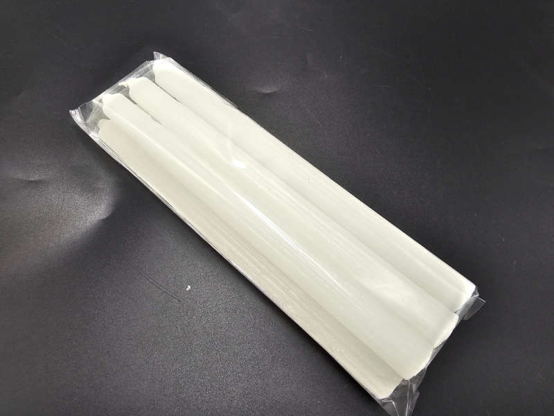 White Candles Solid 25cm - Pack of 6 (Cleansing)