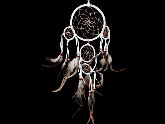 Dream Catcher Three Tier White (40cm)