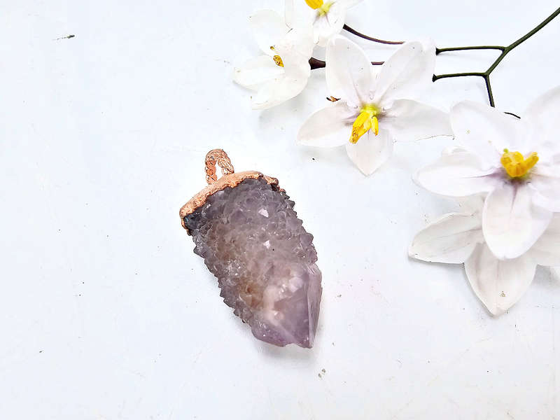 Spirit Quartz Copper Pendant