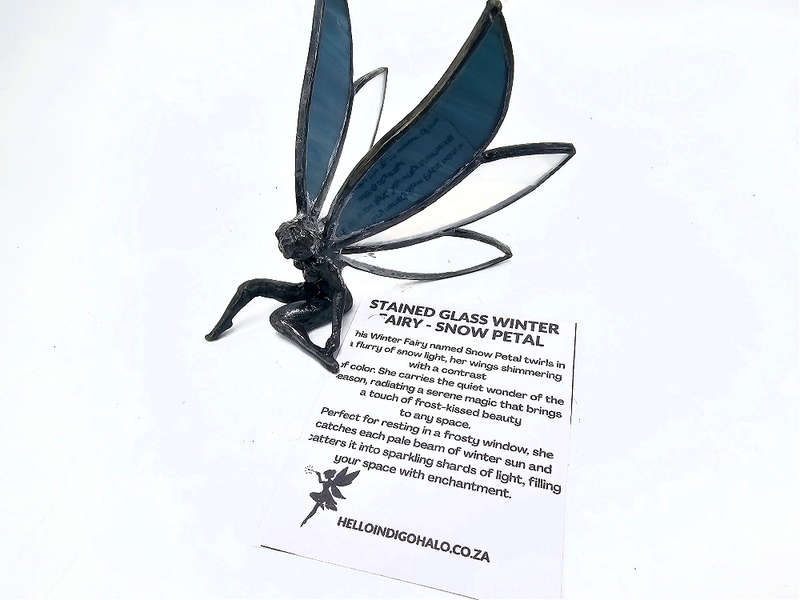 Stained Glass Winter Fairy -Snow Petal