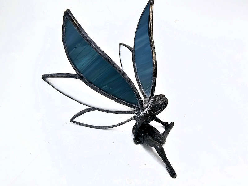 Stained Glass Winter Fairy -Snow Petal