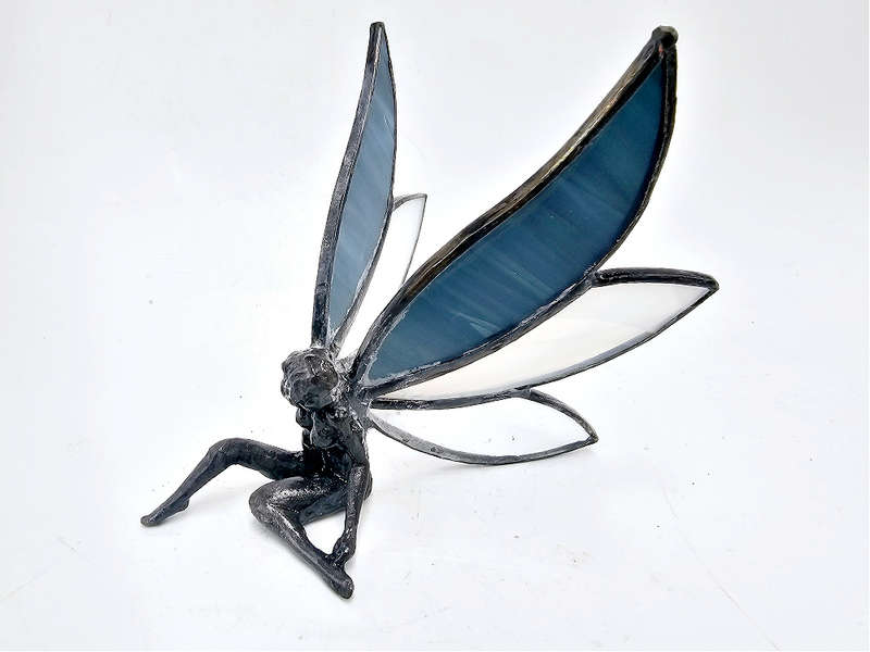 Stained Glass Winter Fairy -Snow Petal