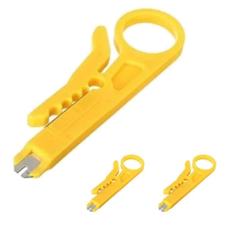 CAT Network Cable prep tool | Electrical Cable Stripper | Punch Down tool | 3pcs