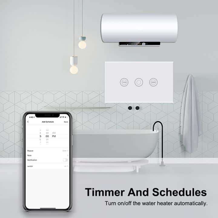 Smart Touch Switch General, Boiler 16A | One Touch Timer | WiFi Tuya Smart Life