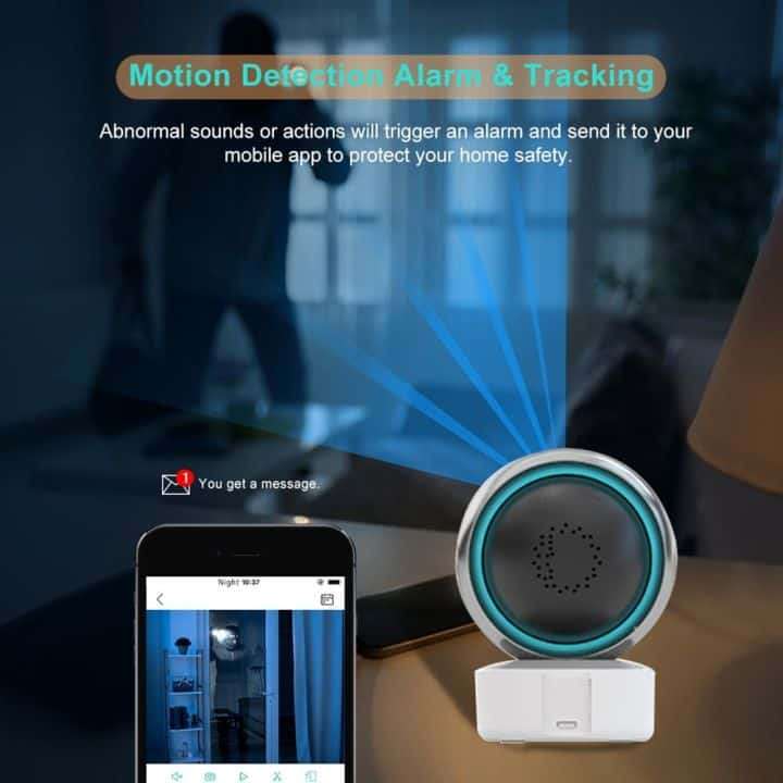Smart CCTV Camera 5MP H265 | Full HD, Rotate, Desktop | WiFi Tuya Smart Life