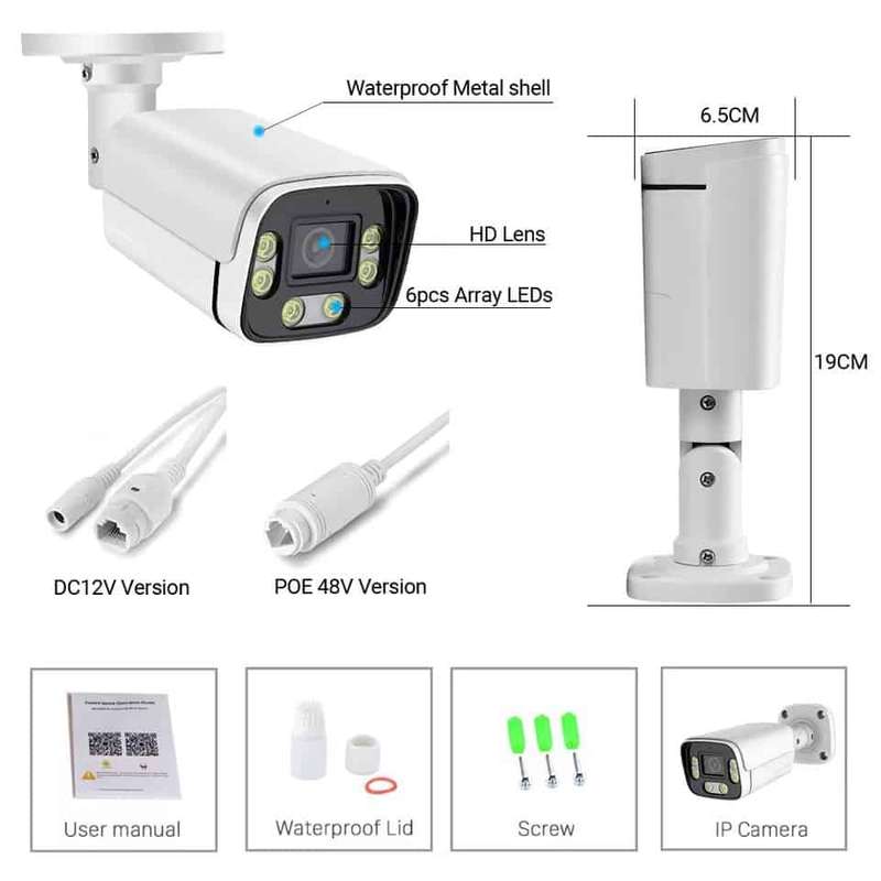 Smart CCTV Camera | Motion Tracking 5MP & H265 | Outdoor | WiFi Tuya Smart Life