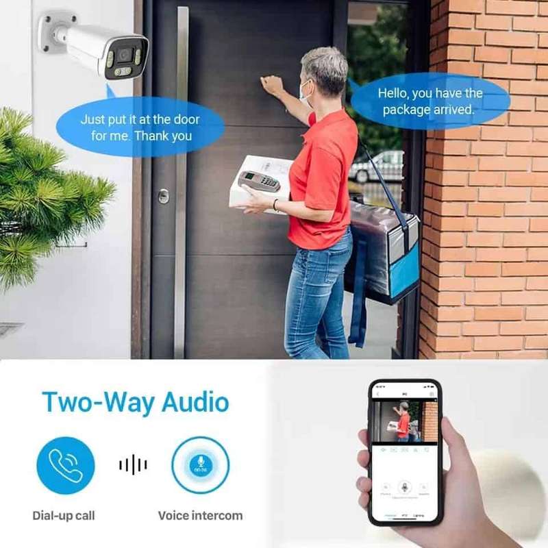 Smart CCTV Camera | Motion Tracking 5MP & H265 | Outdoor | WiFi Tuya Smart Life