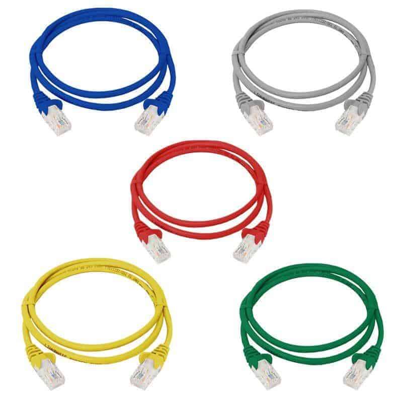 1m - Network Cable Patch Cord | Flylead Ethernet LAN | CAT 5E RJ45