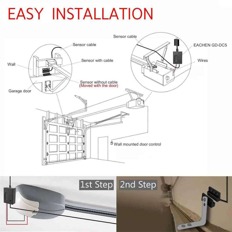 Smart Gate Garage Door Opener Switch | Full Kit 5V USB | WiFi Tuya Smart Life