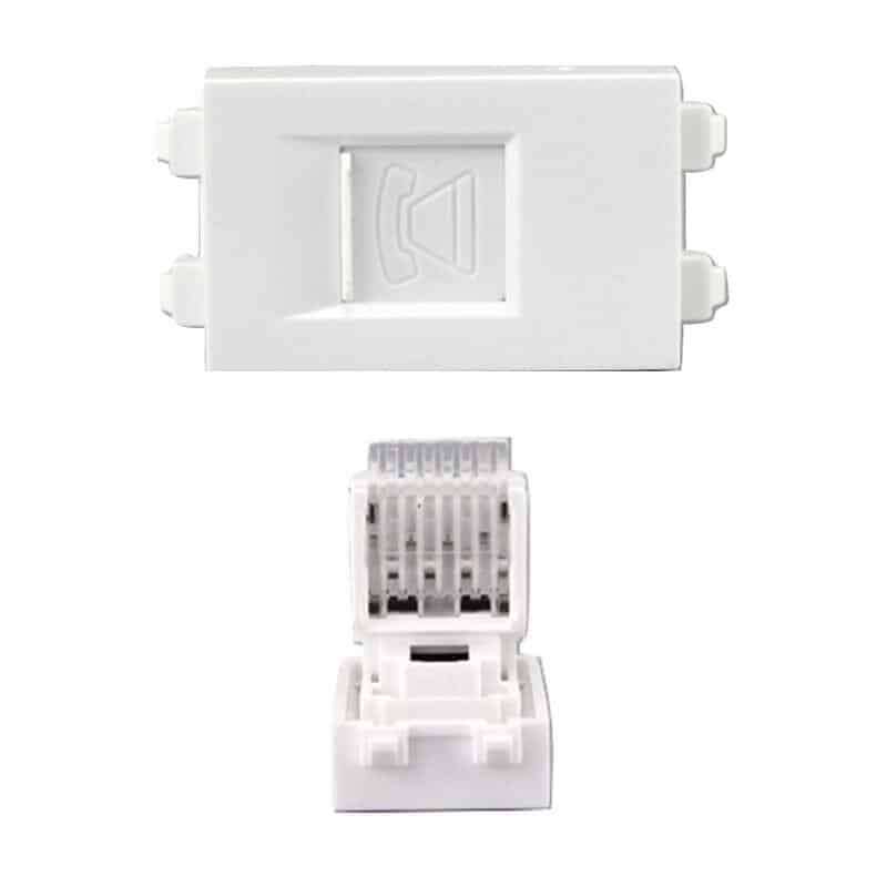 RJ11 Telephone | Keystone Wall Plate Insert | HTECH