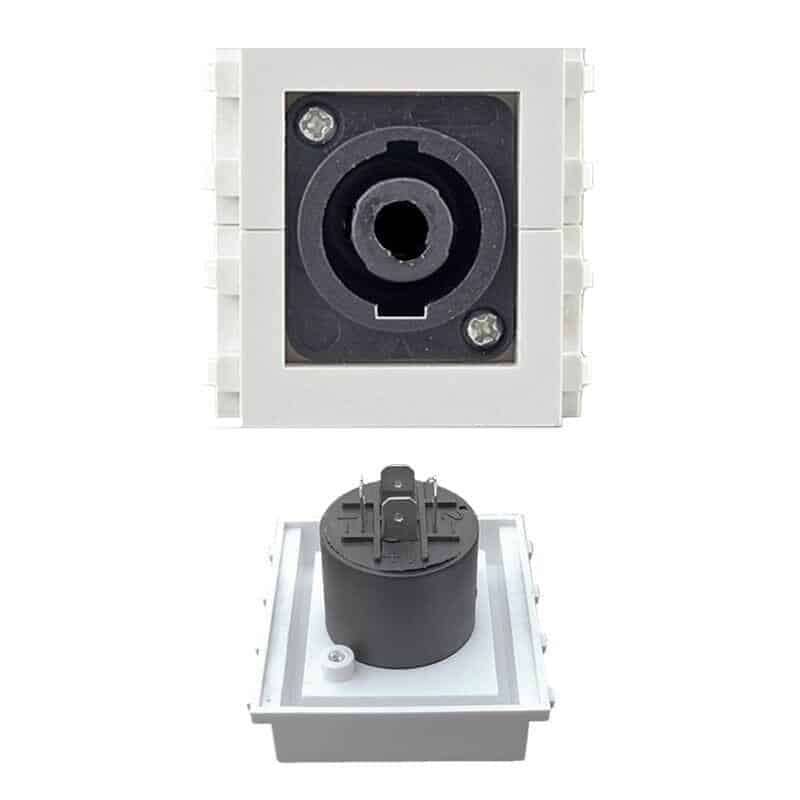 Speakon Female | Keystone Wall Plate Insert | HTECH